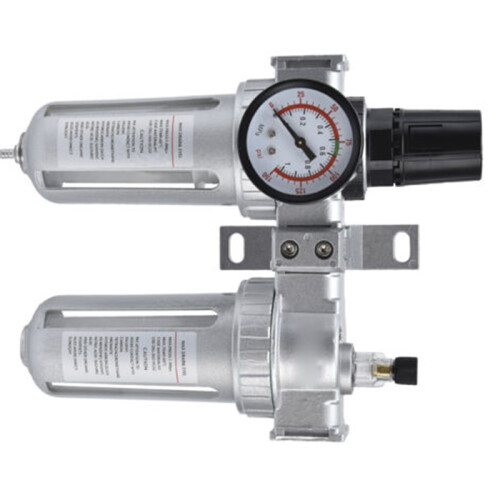 Compressed Air Filter Regulator Kit – With Gauge & Water Separator (2-Pack) 2