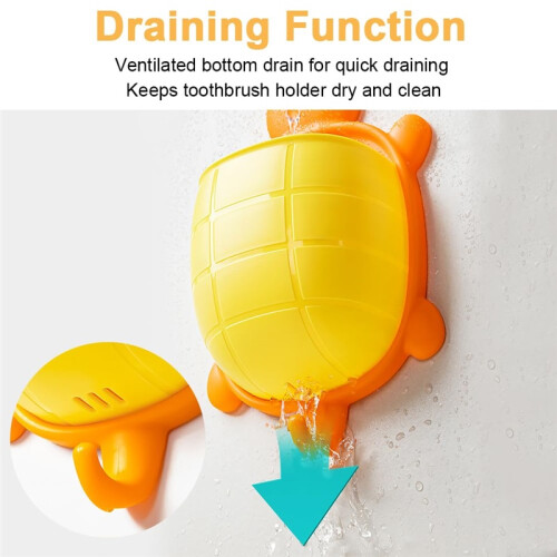 Turtle-Shaped Wall Storage Boxes – 2-Piece Organizer for Bathroom & Bedside 2