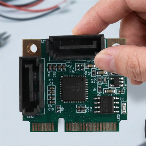 PCI-E PCI Express to 2   3.0 Converter SSD HDD SATA3 Controller Expansion Card  Multiplier 2