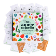 Decoración exterior - Radis Et Capucine: Cofre de 40 sobres de semillas reproducibles para jardineros
