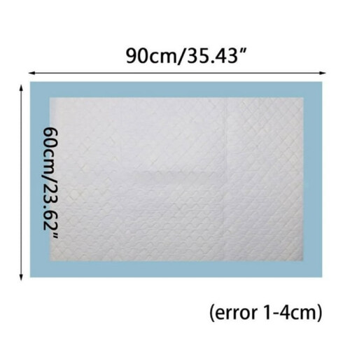 Disposable Bed Protection Pads – 10-Pack Absorbent Underpads 60x90cm, Blue 1