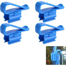 Aquarium Hose Clamps – 4-Piece Multifunctional Clamp Set (Blue)