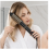 Rotating Hot Air Curling Brush with Digital Temperature Display, Black, US Plug 3