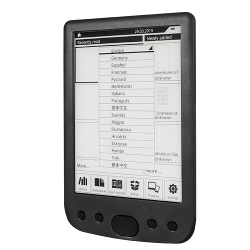 6 Zoll E-Ink Reader, 4G, PDF/TXT/EPUB, Frontlicht 2