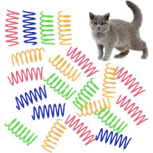 24-Piece Cat Spring Toys – Colorful Interactive Spiral Toys