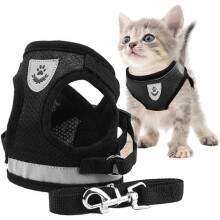 Cat Harness with Leash – Reflective Vest Harness for Small Cats (Size S)