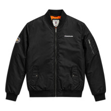 (3XL, Black) Lambretta Mens MA-1 Bomber Jacket