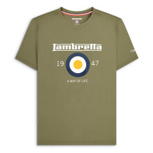 (M, Khaki) Lambretta Mens Classic Target Short Sleeve T-Shirt