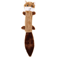 Plush Animal Dog Chew Toy – Squirrel & Raccoon Interactive Play Toys