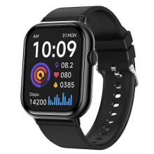 G44 2.01 inch smartwatch met 24-uurs hartslagmeter, fitness tracker en siliconen bandje.