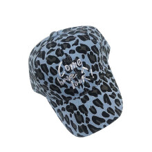 Modieuze kinderpet met luipaardprint, verstelbare baseballpet voor jongens en meisjes (blauw) - cadeau