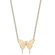 Prachtige ketting met initialen en vlinderhanger, naamketting, elegante ketting voor dagelijks gebruik, eenvoudige sieraden m