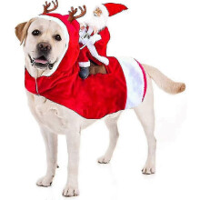 25-26 Haustier-Weihnachtskostüm Hund Katze Weihnachtsoutfit Hunde-Weihnachtskostüm f26