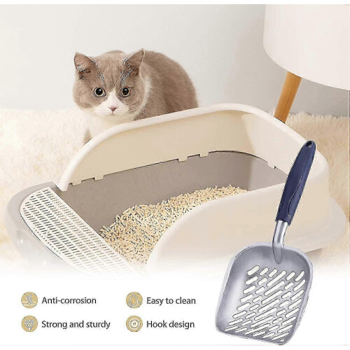 Robuster Streuschaufel aus Metall für große Katzentoiletten 1