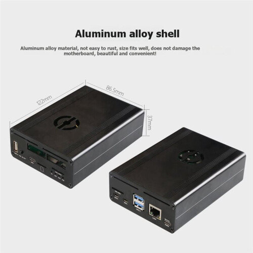 For Raspberry Pi CM5 SSD-POE(2242)Expansion Board+Case NVMe USB3.0 Gigabit Ethernet for Raspberry Pi Compute Module 5 2