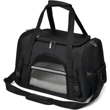 Soft Pet Travel Carrier – Collapsible Airline-Friendly Cat & Dog Bag (17.5in)