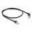 Cabo Delock Cat 6A S/FTP Slim RJ45 com ângulo de 90 para cima, 0,5 m 1