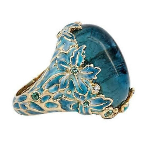 Delicate Lady Ring Retro Elegant Flower Elements_hb