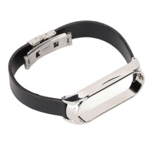Replacement Bands Strap Compatible for Xiaomi Mi Band 6 Smartwatch Bracelet Watchband AccessoriesBlack Band Silver Shell_hb