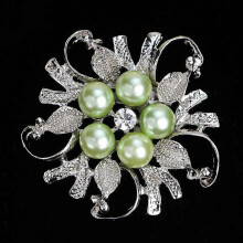 Simple Fashion Alloy Brooch Pin Faux Pearl Decoration Women Clothes Scarf Accessory(077-E)_hb