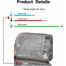 7L Lunch Basket, Mini Insulated Lunch Bag with Adjustable Shoulder Strap, Waterproof Lunch Bag, Insulated Lunch Bag compat_hb
