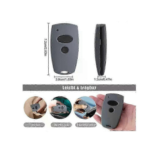 2 Pack Garage Door Remote Controllers for D302/D304-868, D321/D323-868, 868.3 MHz Compact Replacement Remotes_hb 1