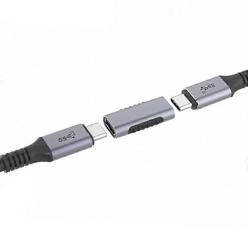 26-27 Gray Female To Female USB C Coupler Adapter USB-C Coupler Type-C Converter_hb 1
