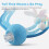 2-Piece Interactive Cat Ball – Auto Rolling Toy with Net Tail (Blue) 8