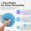 2-Piece Interactive Cat Ball – Auto Rolling Toy with Net Tail (Blue) 2