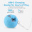 2-Piece Interactive Cat Ball – Auto Rolling Toy with Net Tail (Blue) 5