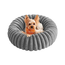 Small Dog & Cat Bed - Soft Padding - Dove Grey - Washable and Non-Slip