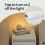 Nightstand - Wood - Cloud White - Slim Design with Charging Station and LED Light 7