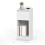 Nightstand - Wood - Cloud White - Slim Design with Charging Station and LED Light 2