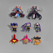 (4) Plush Toy Set Purple Hair Lily Mutated Jim One-Eyed Jixi Doll Horror Game Merch