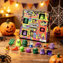 Halloween Squishy Toys Blind Box, Ghost Pumpkin Skeleton Stress Relief Party Favors for Kids