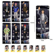 (1) BTS 12" Articulated Body Action Figure with Card, Collectible Doll, Realistic Man Barbie Toy