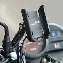 Motorcycle Phone Mount Compatible with Bajaj Pulsar 200NS 200RS 200AS Aluminum Anti-Vibration GPS Holder