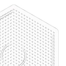 Beading Board - Beading Peg Board,Clear Plastic Peg Board Kit for Kids and Adults - Square, Circle, Heart, Star, Hexagon