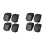 8pcs UTV Windshield Adjustable Mounting Clamp Kit Windshield Fixed Clamps Straps for  Ranger RZR, Maverick X3 1