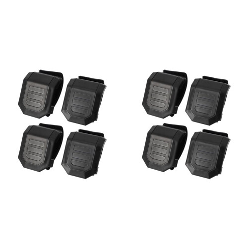 8pcs UTV Windshield Adjustable Mounting Clamp Kit Windshield Fixed Clamps Straps for  Ranger RZR, Maverick X3