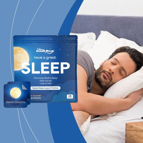 SOUTH MOON Sleep Care Patch - Nighttime Calm Sleep Aid Patch Natural Herbal Breathable 30 Pack 1