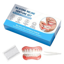 Denture Care Kit Comfortable Material Secure Fit Daily Maintenance Aesthetic Enhancement Easy to Use