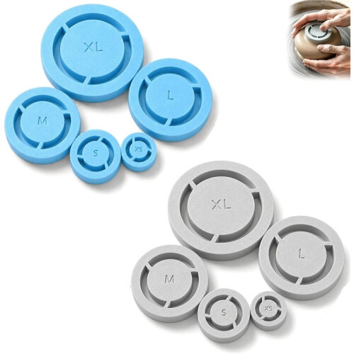 Pottery Foot  Tool Clay Base Aligner for Ceramic,10Pc Pottery Foot Molder Ceramic Tools, Aligned Foot  Template