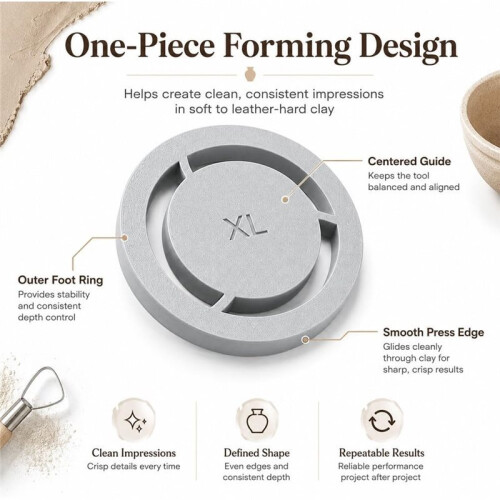Pottery Foot  Tool Clay Base Aligner for Ceramic,10Pc Pottery Foot Molder Ceramic Tools, Aligned Foot  Template 1
