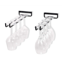 Glass Holder Hanging Glasses Holder For Wine Glass, Beer Glassblack2pcs