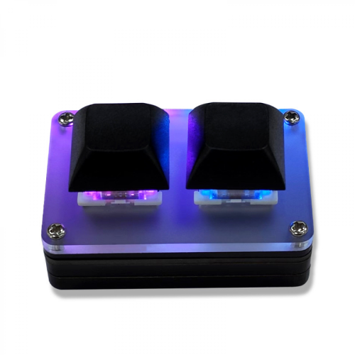 2-Key Mini Keyboard Copy &amp; Paste Programmable Custom OSU Gaming Mechanical Keyboard with RGB Light
