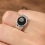 Billardkugelring, silberplattiert, Retro-Charm, Billardringe, Fingerschmuck 2