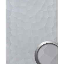 WallFace 30965 FACET Silver Design panelling metal look mirrored silver 2,6 m2