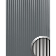 WallFace 30954 PILLAR Silver Design panelling metal look mirrored silver 2,6 m2