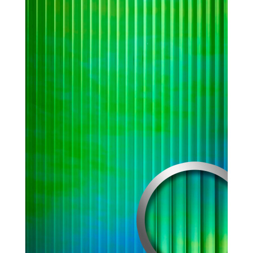 WallFace 31026 PILLAR Aqua Wall panel metal look colour changing blue 2,6 m2